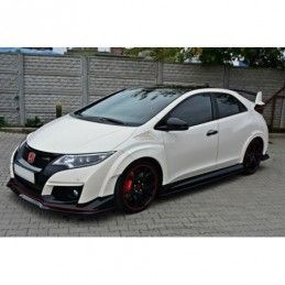 Maxton FRONT SPLITTER v.2 HONDA CIVIC IX TYPE R Gloss Black, CIVIC