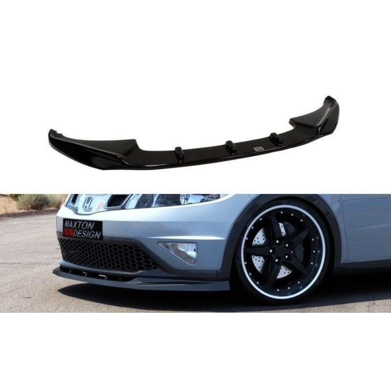 Maxton FRONT SPLITTER HONDA CIVIC MK8 (FACELIFT) Gloss Black, CIVIC