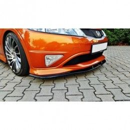 Maxton FRONT SPLITTER HONDA CIVIC VIII TYPE S/R Gloss Black, CIVIC