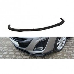 Maxton FRONT SPLITTER MAZDA 3 MK2 SPORT (PREFACE) Gloss Black, Mazda 3