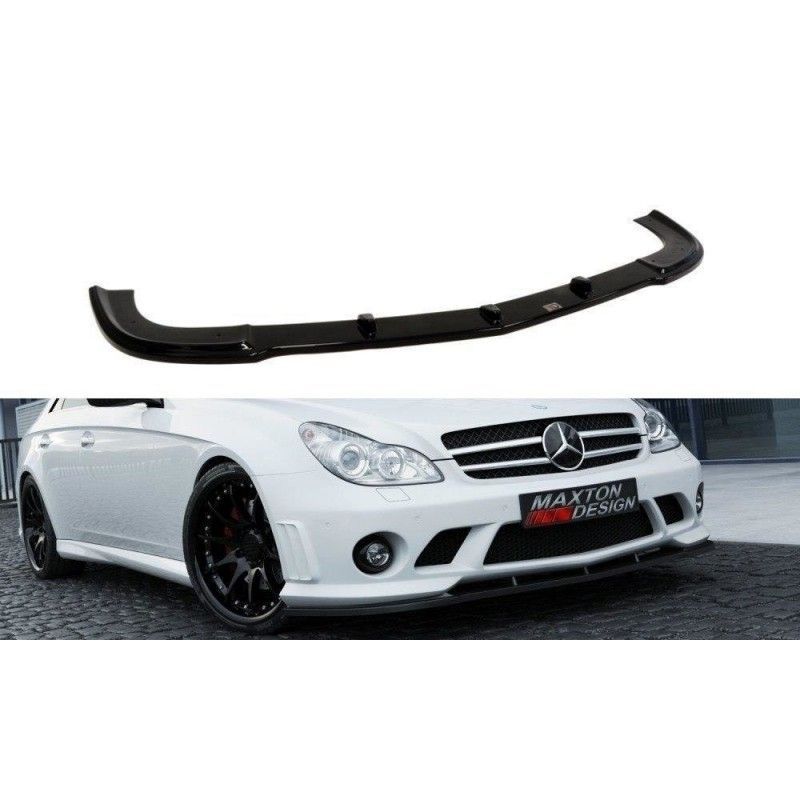 Maxton FRONT SPLITTER MERCEDES C-CLASS C219 - W204 AMG LOOK Gloss Black, W219