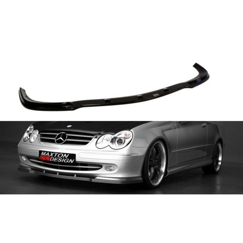 Maxton FRONT SPLITTER MERCEDES CLK W 209 FOR STANDARD VERSION Gloss Black, W209