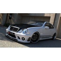 Maxton FRONT SPLITTER MERCEDES CLK W208 (FOR ME-CLK-208-AMG204-F1 BUMPER) Gloss Black, W208