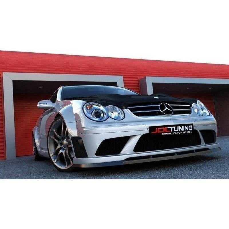 Maxton FRONT SPLITTER MERCEDES CLK W209 (FOR ME-CLK-209-BLACK-F1 BUMPER) Gloss Black, W209