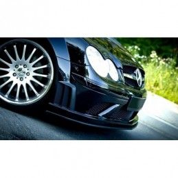 Maxton FRONT SPLITTER MERCEDES CLK W209 BLACK (SL BLACK SERIES LOOK) Gloss Black, W209