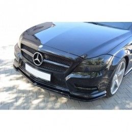 Maxton FRONT SPLITTER MERCEDES CLS C218 AMG LINE Gloss Black, W218