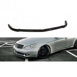 Maxton FRONT SPLITTER MERCEDES CLS C219 STANDARD BUMPER Gloss Black, W219