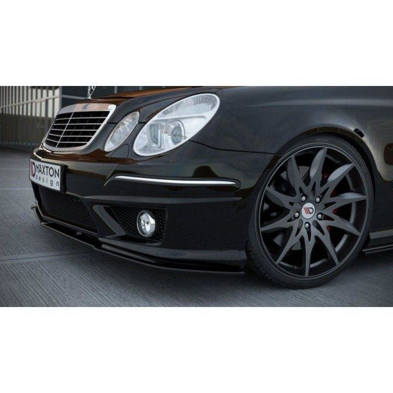 Maxton FRONT SPLITTER MERCEDES E W211 AMG FACELIFT Gloss Black, W211