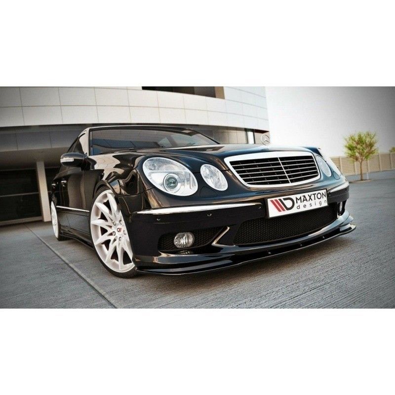 Maxton FRONT SPLITTER MERCEDES E W211 AMG PREFACE Gloss Black, W211