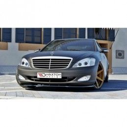 Maxton FRONT SPLITTER MERCEDES S-CLASS W221 Gloss Black, CLASSE S W221