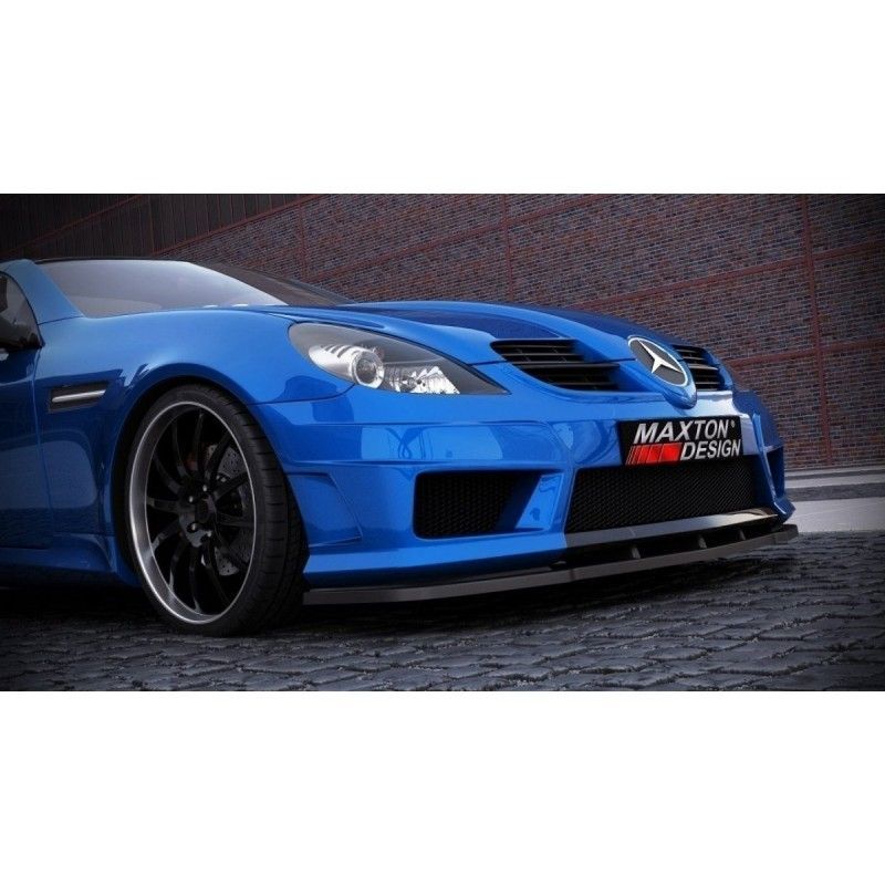 Maxton Front Splitter Mercedes SLK R171 (for Me-SLK -r171-AMG172-f1) Gloss Black, SLK R171