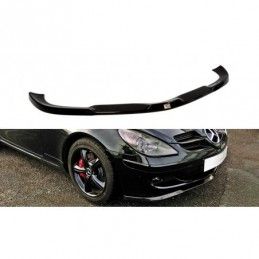 Maxton FRONT SPLITTER MERCEDES SLK R171 STANDARD BUMPER Gloss Black, SLK R171