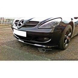 Maxton FRONT SPLITTER MERCEDES SLK R171 STANDARD BUMPER Gloss Black, SLK R171