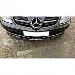 Maxton FRONT SPLITTER MERCEDES SLK R171 STANDARD BUMPER Gloss Black, SLK R171