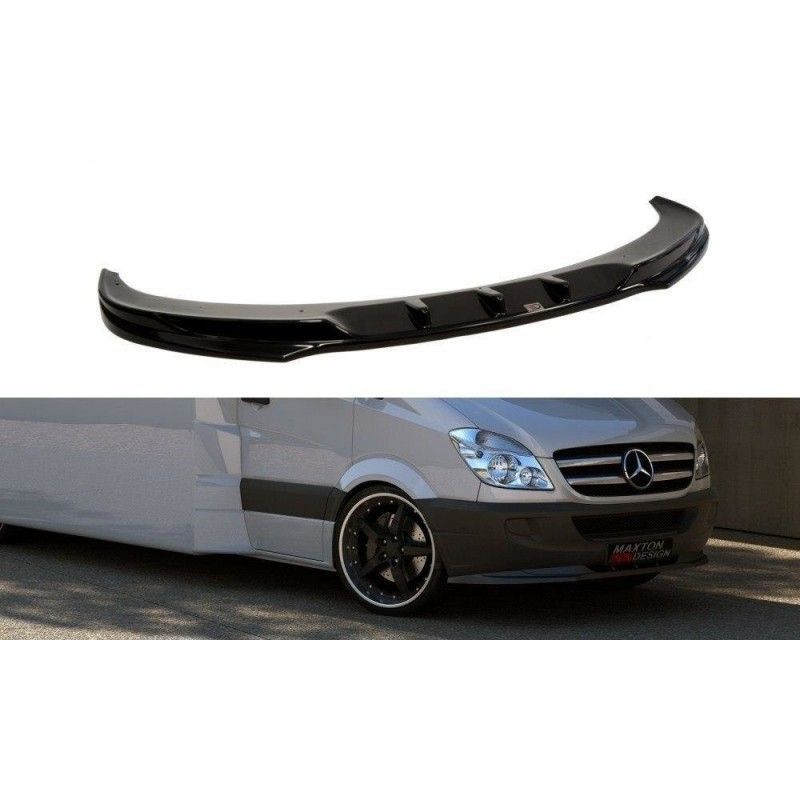 Maxton Front Splitter Mercedes Sprinter Mk2 Gloss Black, SPRINTER