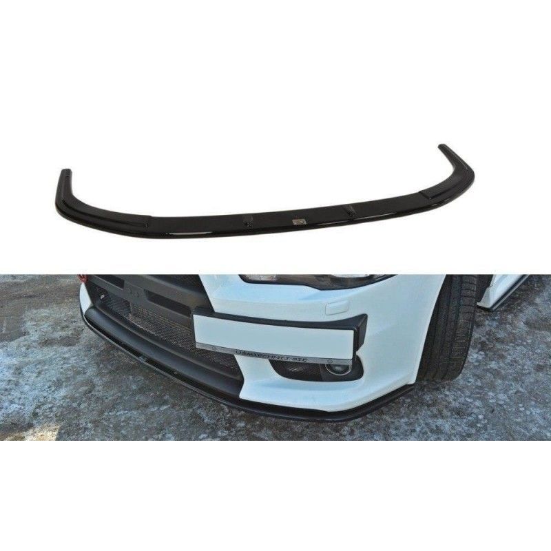 Maxton FRONT SPLITTER V.2 Mitsubishi Lancer Evo X Gloss Black, Lancer Evo