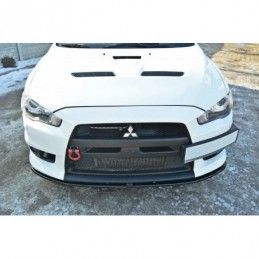 Maxton FRONT SPLITTER V.2 Mitsubishi Lancer Evo X Gloss Black, Lancer Evo