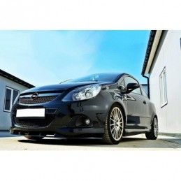 Maxton FRONT SPLITTER OPEL CORSA D NURBURG (FOR OPC / VXR BUMPER) Gloss Black, Corsa D