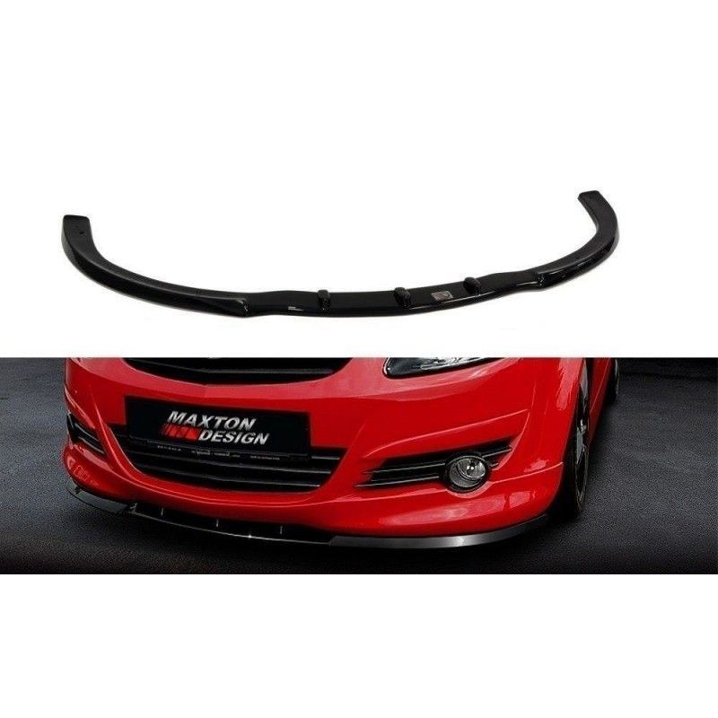 Maxton FRONT SPLITTER OPEL CORSA D OPC-LINE (PREFACE) Gloss Black, Corsa D