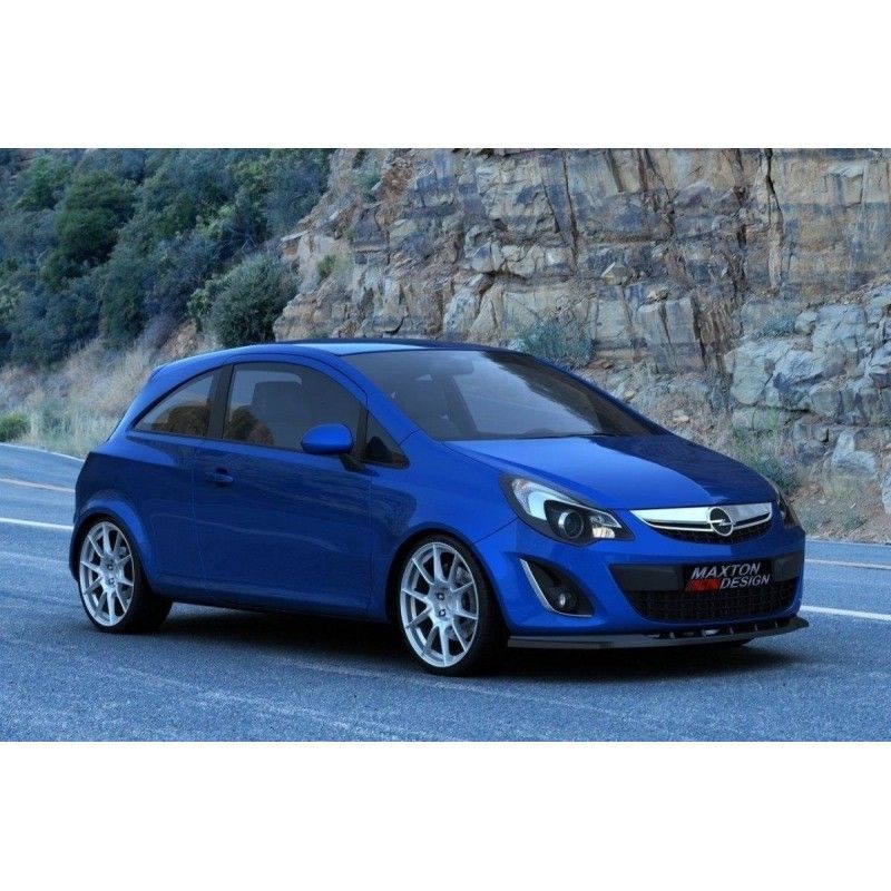 Maxton FRONT SPLITTER OPEL CORSA D (FACELIFT) Gloss Black, Corsa D