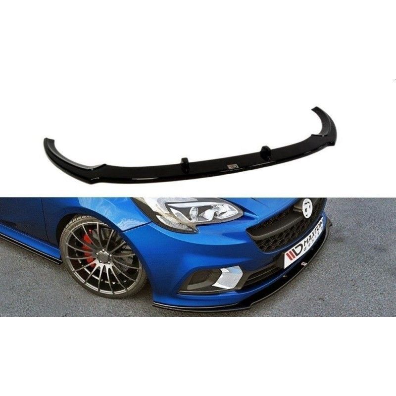 Maxton FRONT SPLITTER OPEL CORSA E OPC / VXR Gloss Black, CORSA E