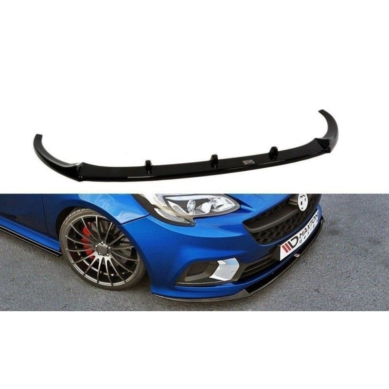 Maxton FRONT SPLITTER OPEL CORSA E OPC/VXR NURBURG Gloss Black, CORSA E