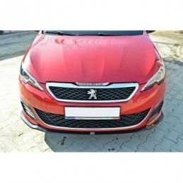 Maxton FRONT SPLITTER v.1 PEUGEOT 308 II GTI Gloss Black, 308