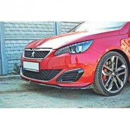 Maxton FRONT SPLITTER v.1 PEUGEOT 308 II GTI Gloss Black, 308