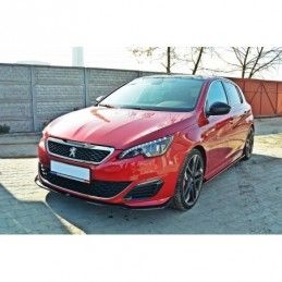 Maxton FRONT SPLITTER v.1 PEUGEOT 308 II GTI Gloss Black, 308