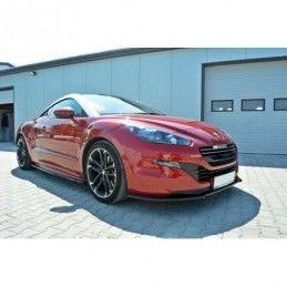 Maxton FRONT SPLITTER V.1 PEUGEOT RCZ FACELIFT Gloss Black, RCZ