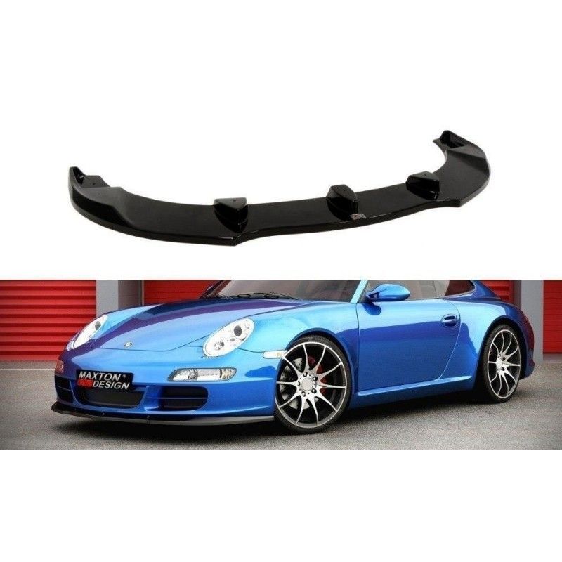 Maxton FRONT SPLITTER PORSCHE 911 Carrera 997.1 Gloss Black, 997