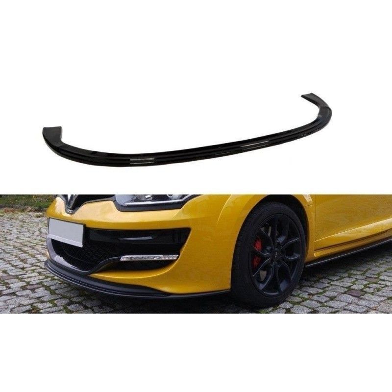 Maxton FRONT SPLITTER RENAULT MEGANE 3 RS v.1 Gloss Black, Megane III