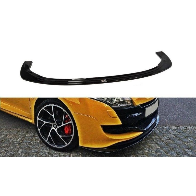 Maxton FRONT SPLITTER RENAULT MEGANE 3 RS v.2 Gloss Black, Megane III