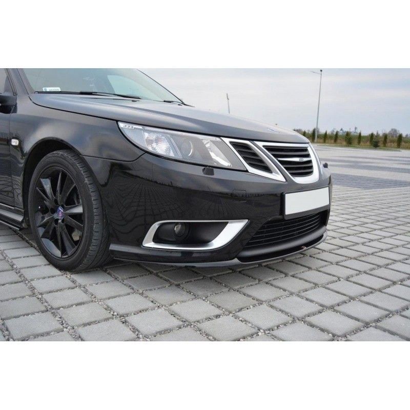 Maxton Splitter Przedni Saab 9-3 Aero Mk2 Facelift Gloss Black, SAAB