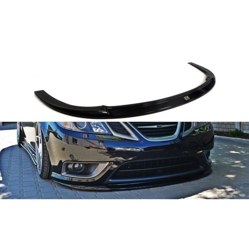 Maxton FRONT SPLITTER SAAB 9-3 TURBO X Gloss Black, SAAB