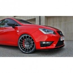 Maxton FRONT SPLITTER SEAT IBIZA IV CUPRA (6J) FACELIFT Gloss Black, Ibiza Mk4 Cupra