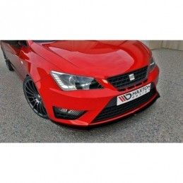 Maxton FRONT SPLITTER SEAT IBIZA IV CUPRA (6J) FACELIFT Gloss Black, Ibiza Mk4 Cupra