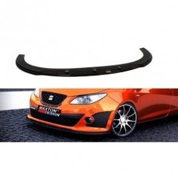 Maxton FRONT SPLITTER SEAT IBIZA IV CUPRA(6J) PREFACE MODEL Gloss Black, Ibiza Mk4 Cupra