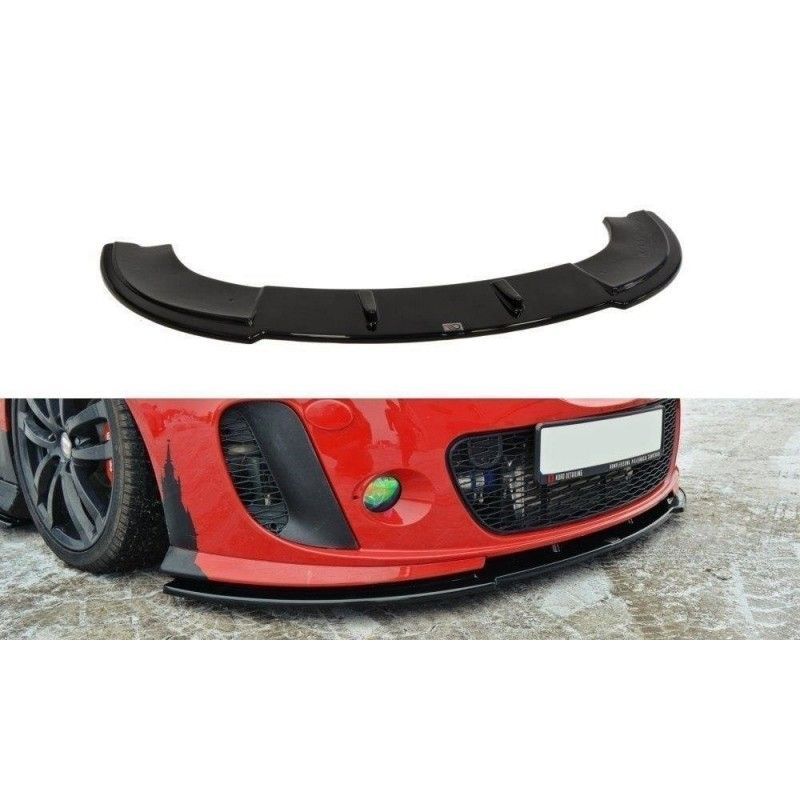 Maxton FRONT SPLITTER SEAT LEON MK2 MS DESIGN Gloss Black, Leon Mk2 / Cupra