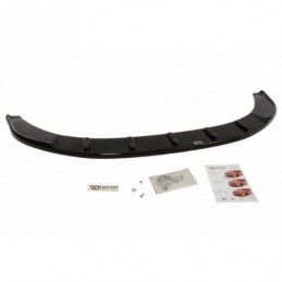 Maxton Front Splitter Skoda Superb Mk2 (For Sport Front Bumper Spoiler) Gloss Black, Superb