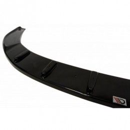 Maxton Front Splitter Skoda Superb Mk2 (For Sport Front Bumper Spoiler) Gloss Black, Superb