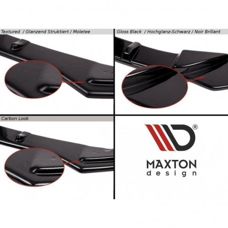 Maxton Front Splitter Skoda Superb Mk2 FL Gloss Black, Superb