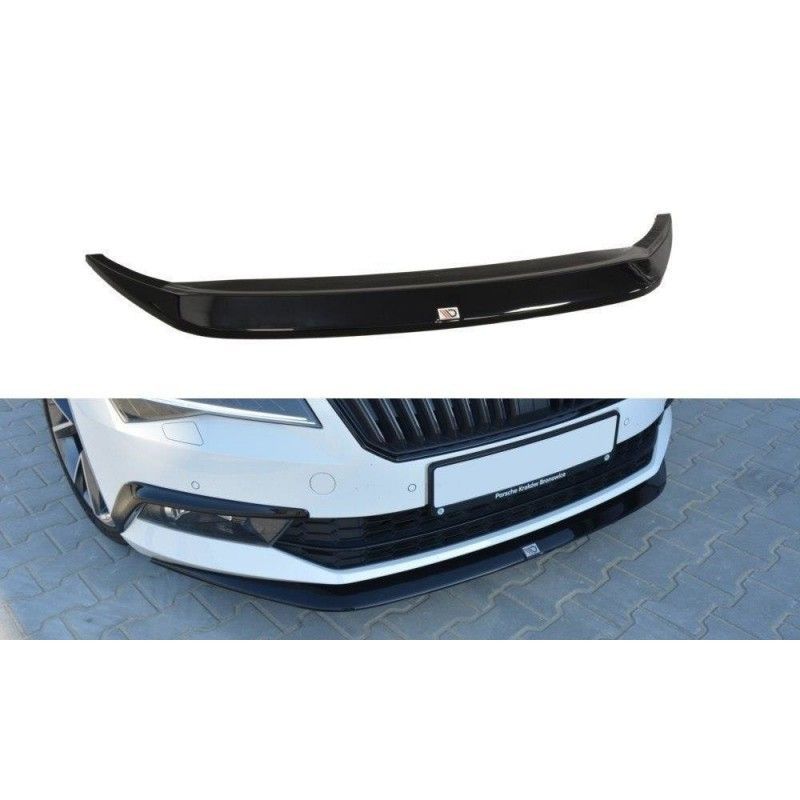 Maxton Front Splitter V.1 Skoda Superb Mk3 Gloss Black, Superb