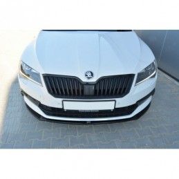 Maxton Front Splitter V.2 Skoda Superb Mk3 Gloss Black, Superb