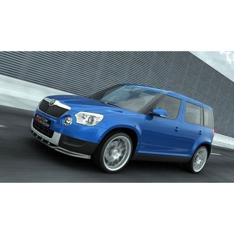 Maxton FRONT SPLITTER SKODA YETI Gloss Black, Yeti