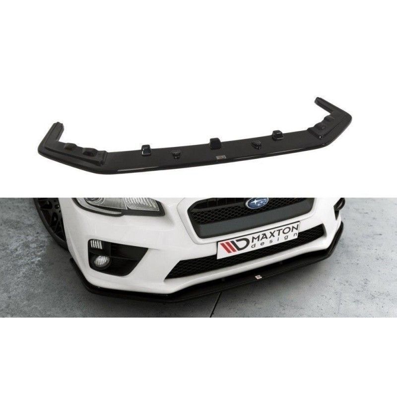 Maxton FRONT SPLITTER v.2 SUBARU WRX STI Gloss Black, MAXTON DESIGN