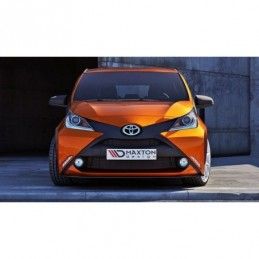 Maxton FRONT SPLITTER TOYOTA AYGO mk2 Gloss Black, Aygo