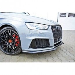 Maxton Front Splitter V.1 Audi RS3 8V Sportback Gloss Black, A3/S3/RS3 8V