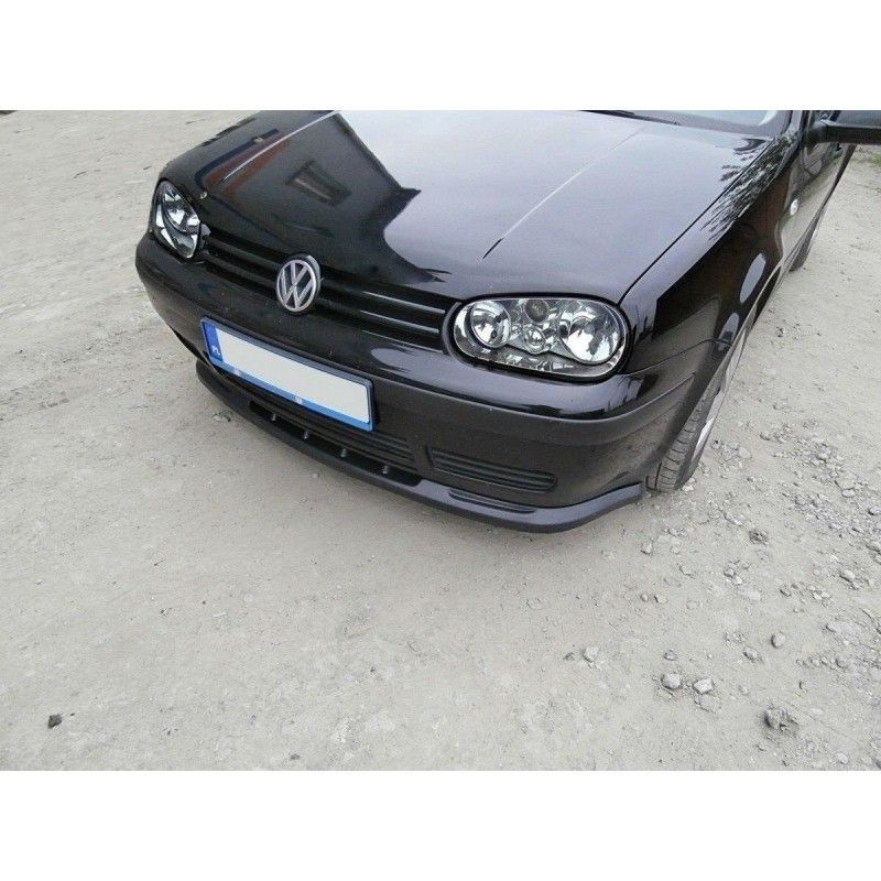 Maxton FRONT SPLITTER VW GOLF IV Gloss Black, Golf 4