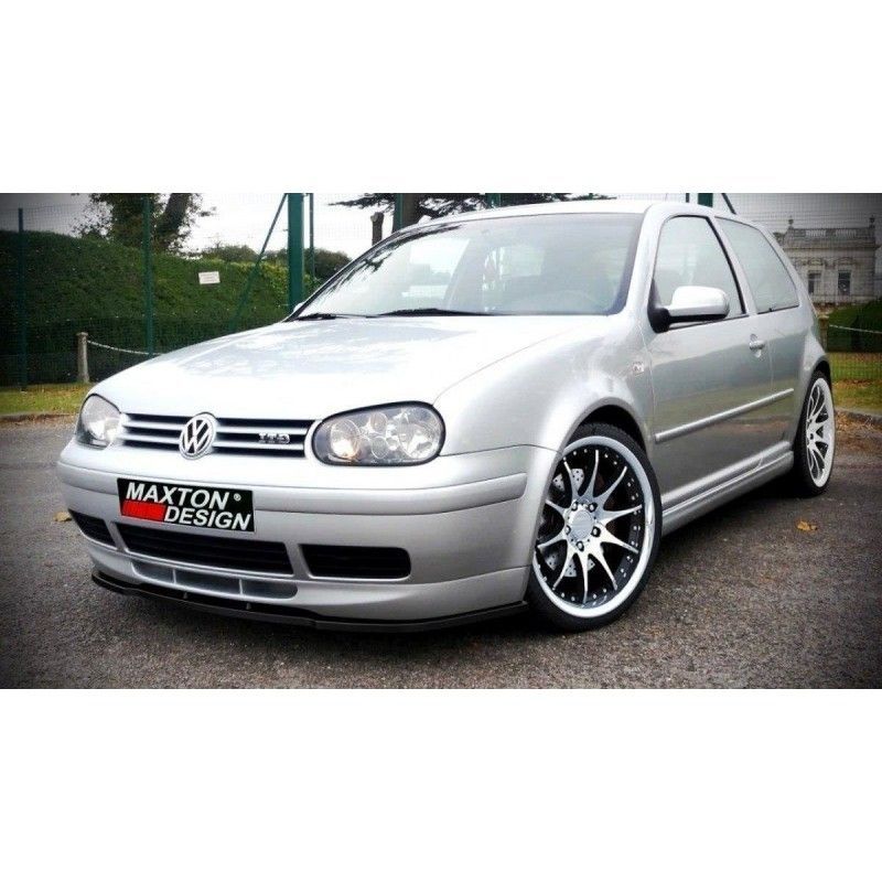 Maxton FRONT SPLITTER VW GOLF IV (FOR 25TH FRONT BUMPER SPOILER) Gloss Black [fre], Golf 4